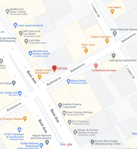 DICE205 location screenshot from Google Maps.